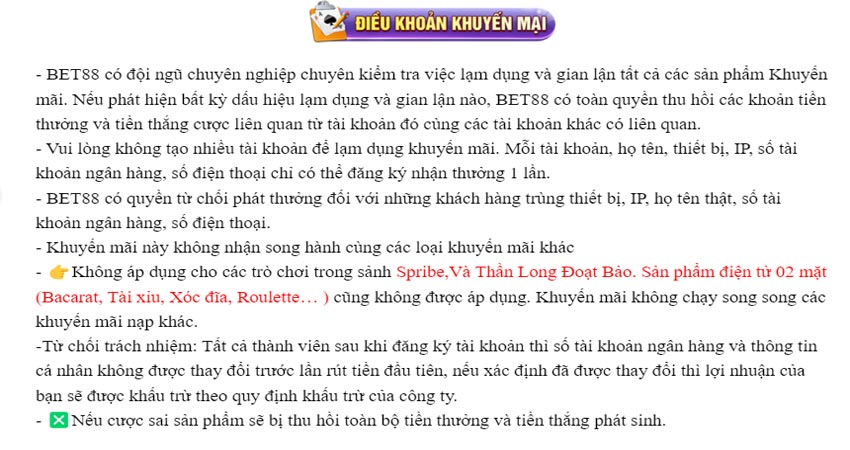 Các điều khoản và quy định của khuyến mãi nạp đầu 50k tặng 50k